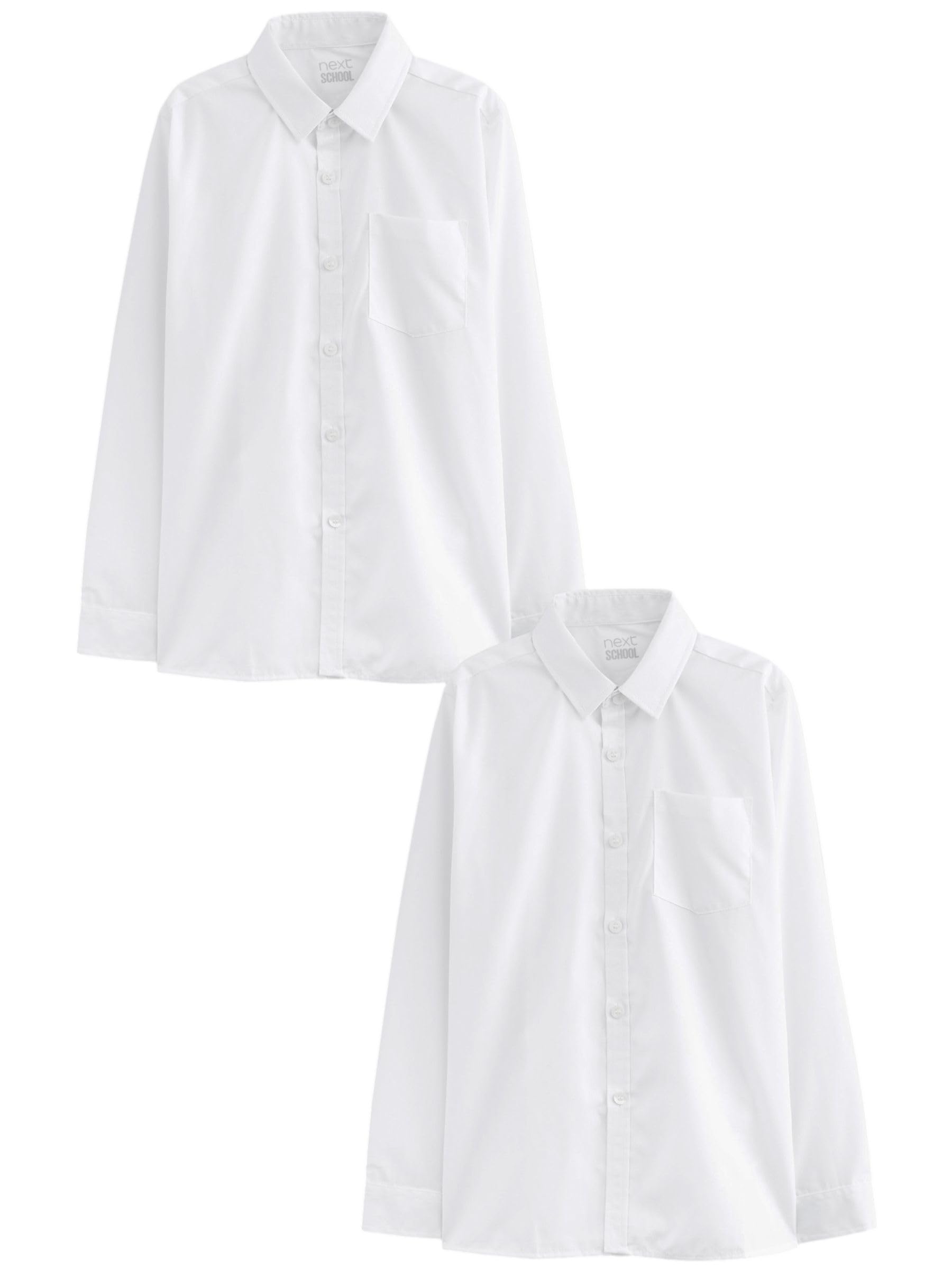 NEXT Pack de 2 camisas de manga larga estándar (3-17 años)