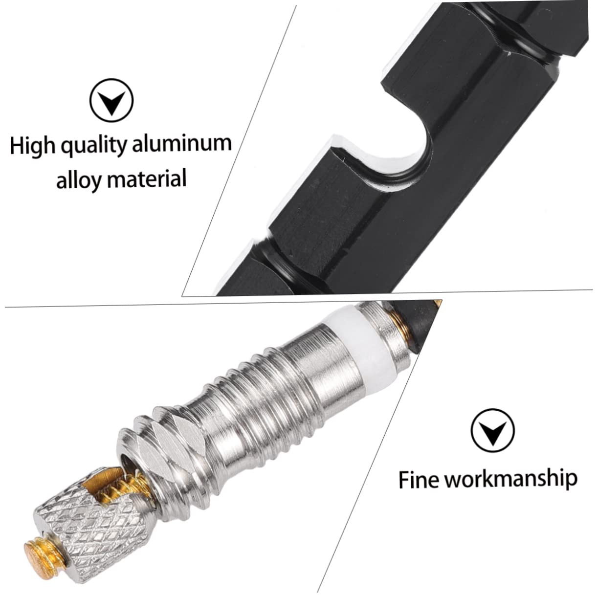 STOBAZA Core Remover Tool Kit Durable Tire Stem Core Removal Tool for Easy Repair of Bicycles and Vehicles Black Essential for Tire Maintenance and Repair