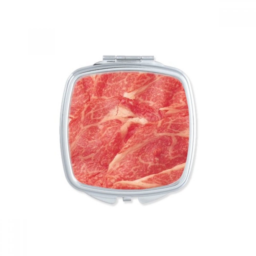 Miroir de maquillage carré compact pour retouches rapides nomades