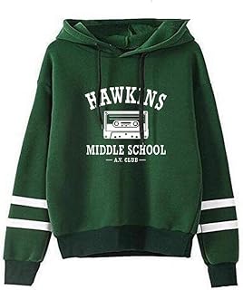Unisex Girls Boys Loose Hawkins Middle School AV Club Hoodie Sweatshirt Pullover