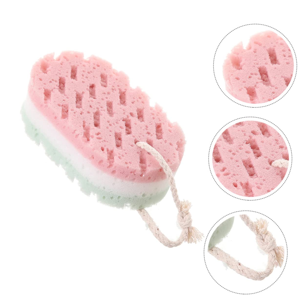 Alipis 16piezas Esponjas Exfoliantes De Ducha Esponjas Reutilizables Para Cuerpo y Efectivas Para Hombres y Mujeres Absorbentes De Jabón Diseño Práctico Para Almacenamiento y Secado