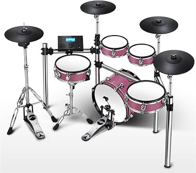 Practice Electronic Drum Pink Electric Drum Kit for Beginners Adult Electric Drum Five Drum 4 Cymbal