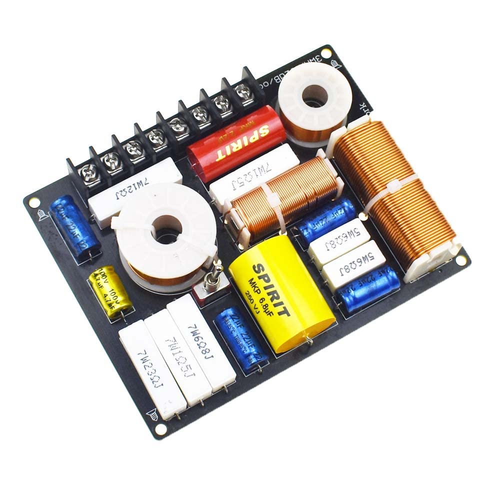 RELAND SUN Speakers Frequency Divider 3 Way Crossover Audio 280W Bass Midrange Treble Professional DIY Sound System