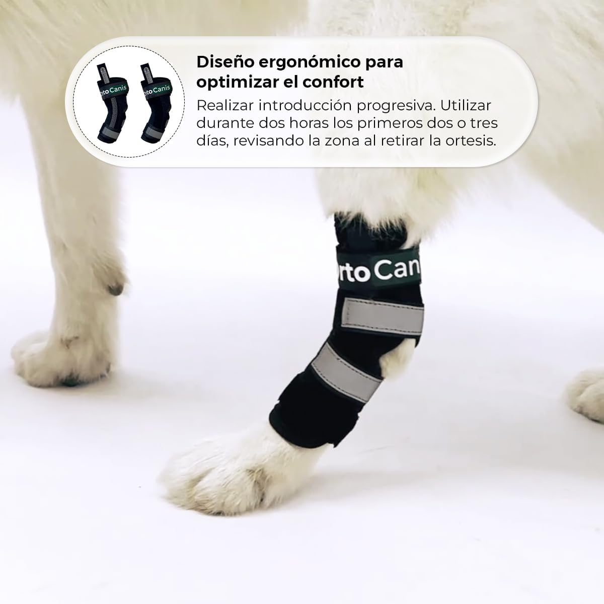 Ortocanis Hock Splint Brace for Dogs- immobilises. Protects. Supports The Ankle - Removable Flexible splints.
