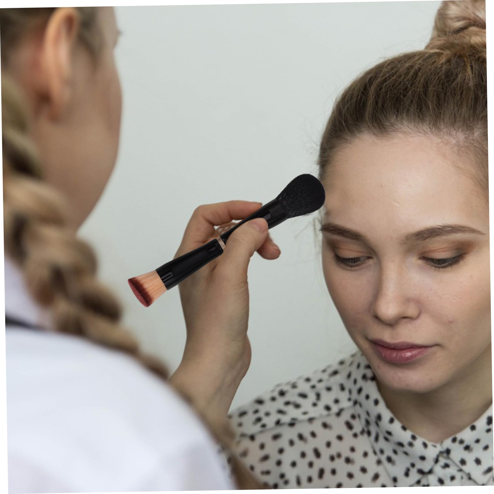 Didiseaon 5 Pz pennello da trucco Spazzola fondotinta pennello per fondotinta piccolo pennello per il trucco pennello per polvere sciolta pennello per cipria Lana di nylon di seta ondulata