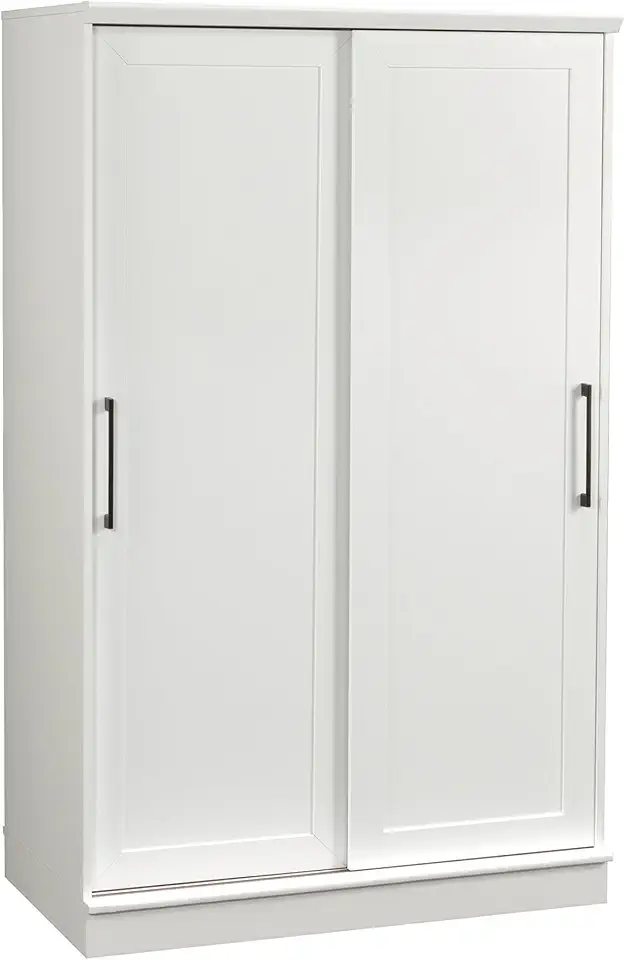 Sliding Door Wardrobe: 7 Space-Saving Designs 8 Sauder HomePlus Sliding Wardrobe, White
