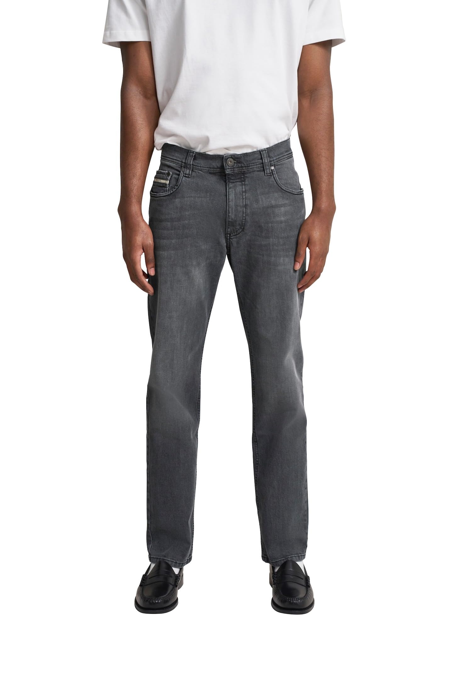 bugatti Men's Five Pocket Ho, Dark grey-284, 34 W/30 L