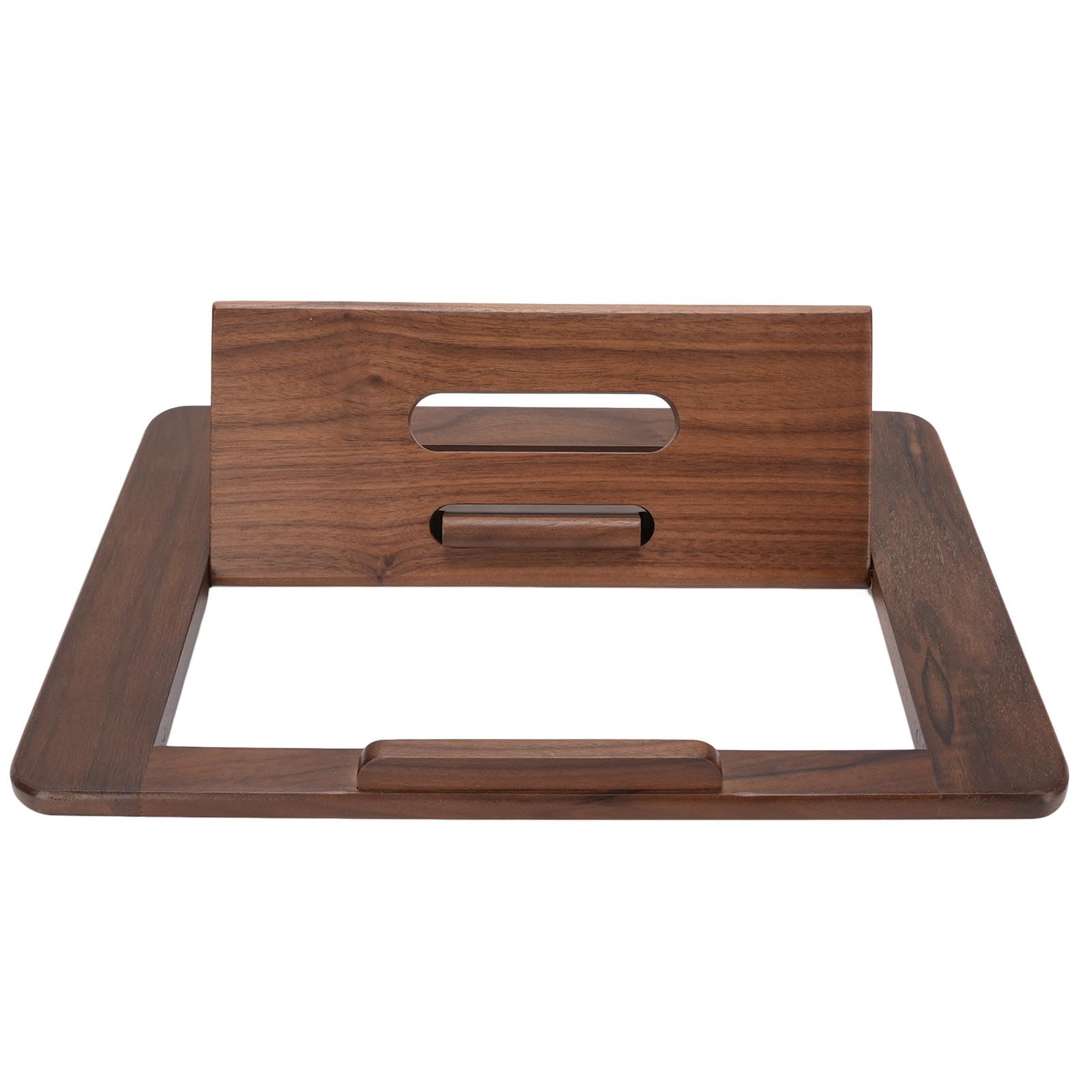 Sxhlseller Porta Tablet in Noce Naturale |Supporto da Tavolo Pieghevole con Angolo Regolabile per Leggere e Visualizzare Disegni in Ufficio
