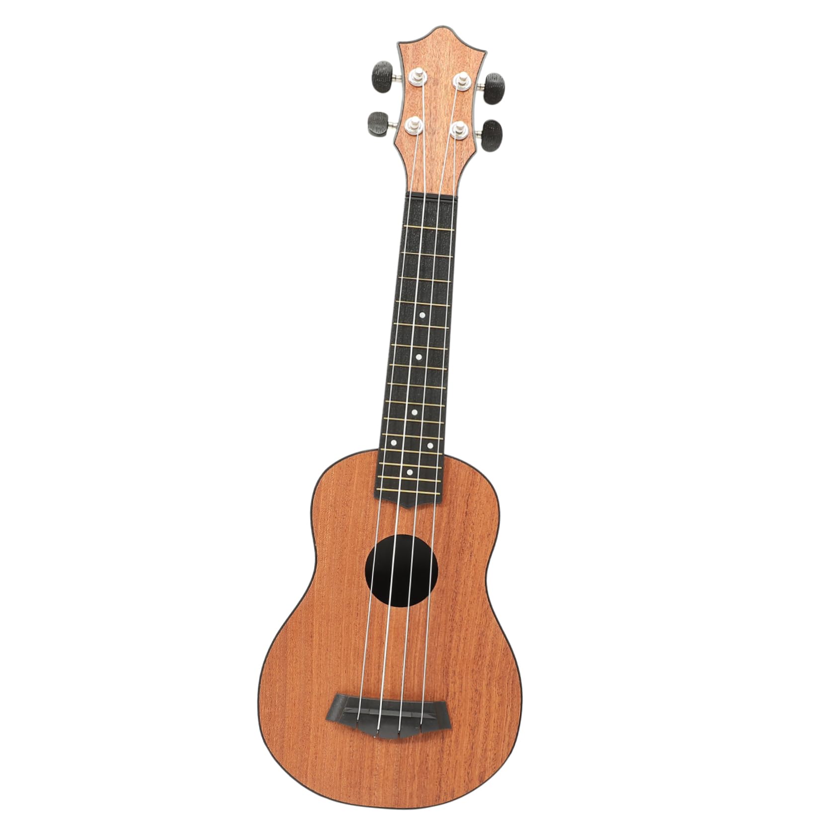 Ukulele Soprano in Legno e Fibra di Carbonio 4 Corde 21 Pollici per Principianti e Ragazzo Ragazza per Educazione Musicale e Pratica