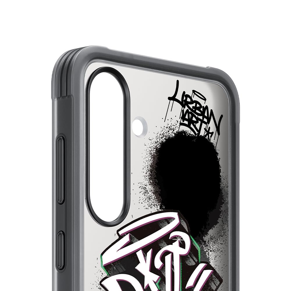 Custodia flipsuit rinforzata personalizzabile per Samsung Galaxy S25 Nero