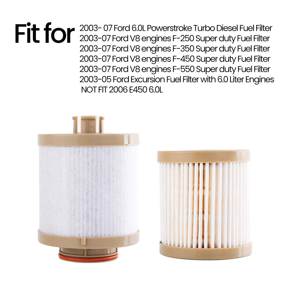 Filtro De Combustible Diésel Para Ford F250 F350 Y Más