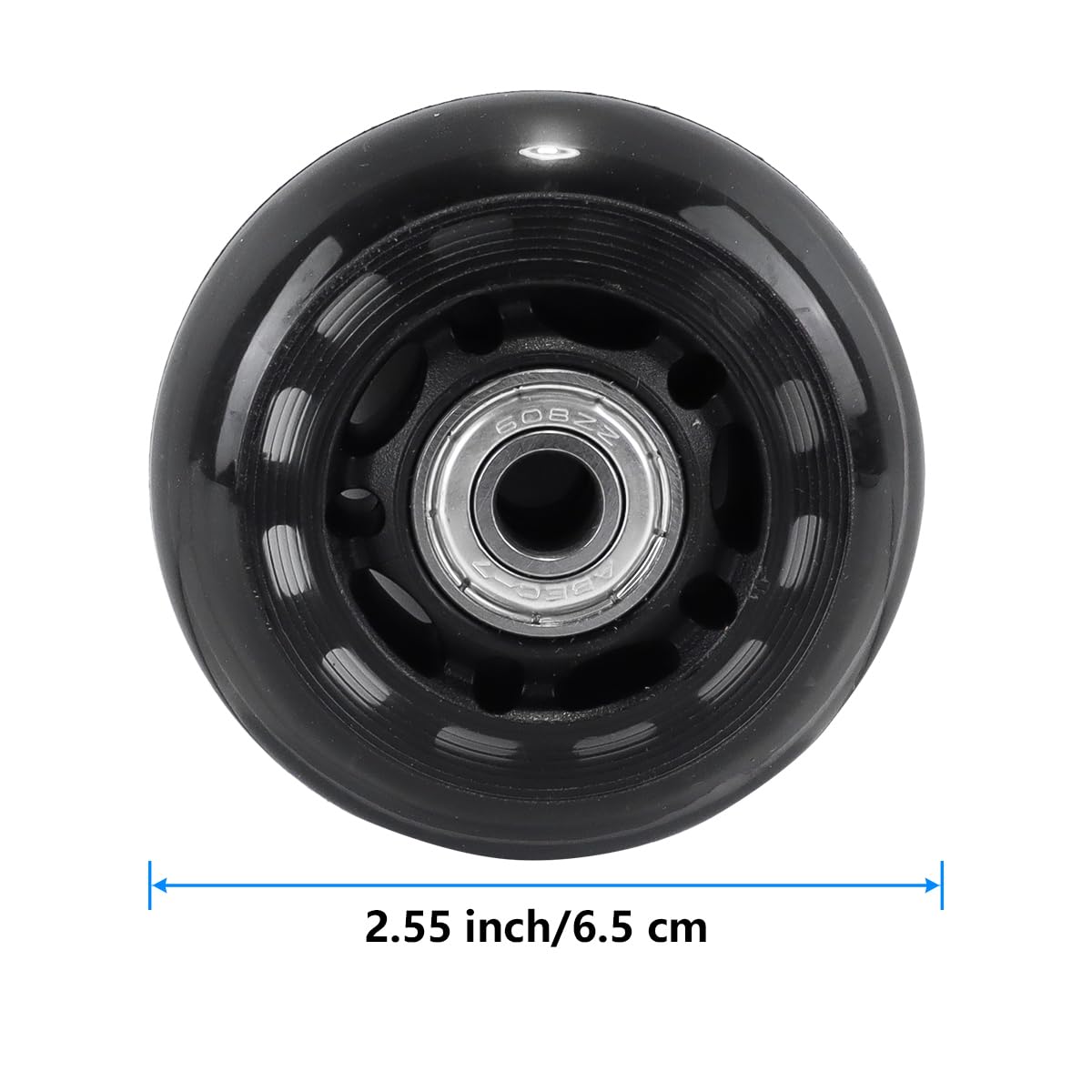Qury Patines en Línea 63 mm Ruedas de Hockey para Muebles y Maletas