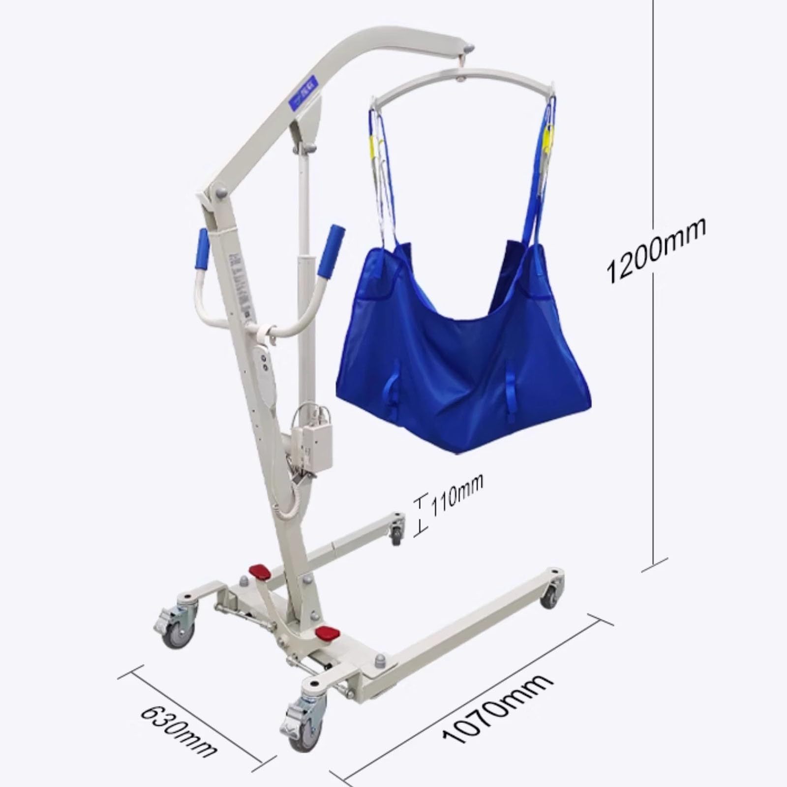 Podnośnik elektryczny, podnośnik do opieki domowej dla osób starszych, regulowana podstawa, pilot zdalnego sterowania, nośność 150kg (A)
