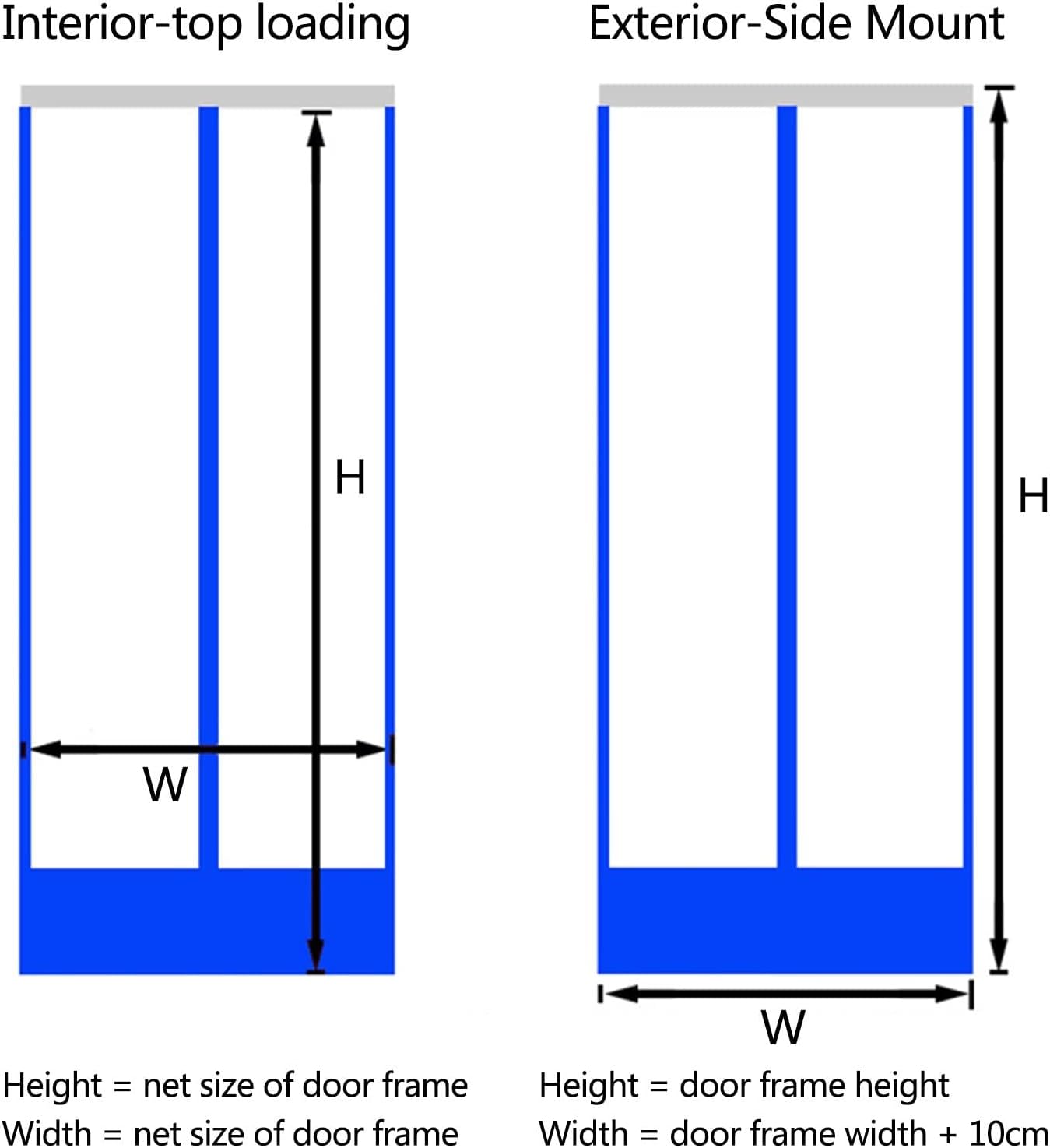 Ribbed Plastic Vinyl Strip Door Curtain - Clear Waterproof Commercial PVC Vinyl Strips for Warehouse Doors,Walk-in Freezers Basement Stable，with 3cm Overlap Door Kit