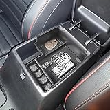 HGWEI Center Console Organizer Compatible with Kia Forte GT EX FE LX LXS S 2019 2020 2021 2022 2023 2024 Accessories, ABS Materials Insert Tray Armrest Box Secondary Storage, Black