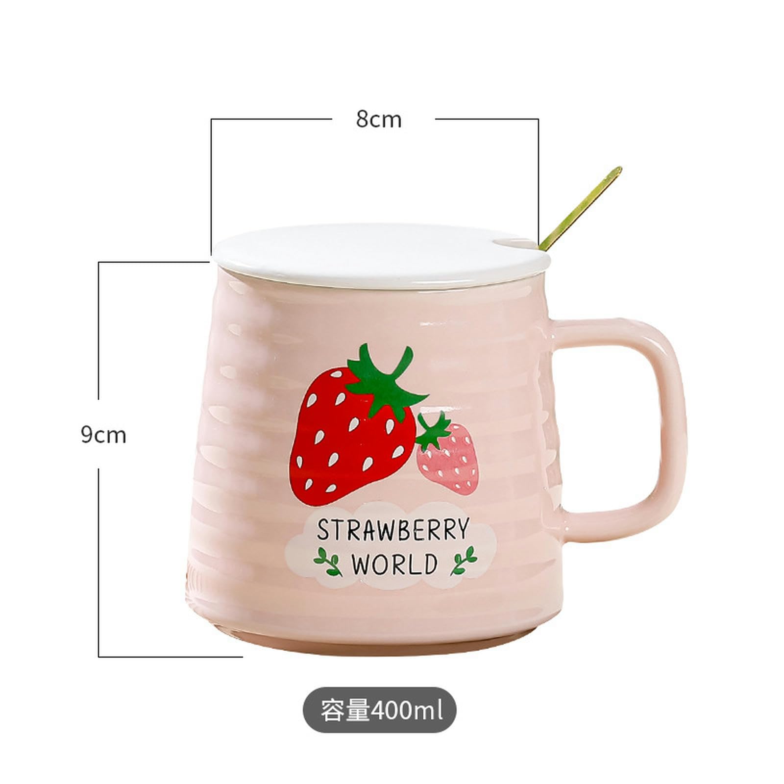Tazza in ceramica da 400 ml, con coperchio, per forno a microonde, può essere utilizzata come tazza isolante creativa per sale riunioni - fenice dorata