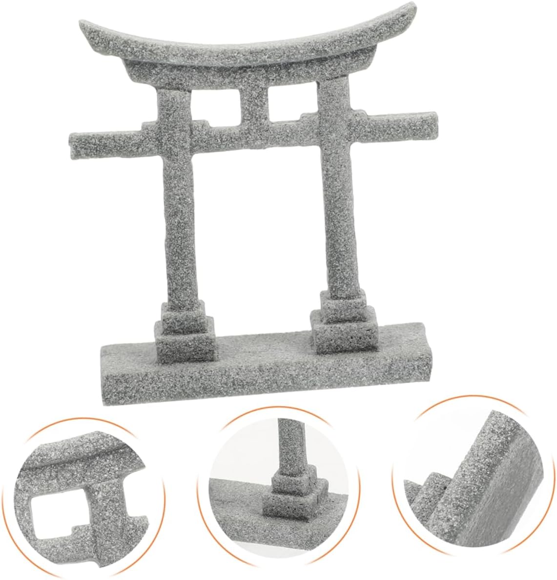LIOOBO Landscape Zen Style Craft Torii Sculpture for Aquarium and Sand Table Decor