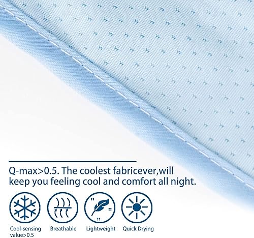 Miniatura 2 de Q-Max 0.5 Arc-Chill - Manta refrescante de doble cara para niños, absorbe el calor corporal, mantas transpirables para adultos para mantener el