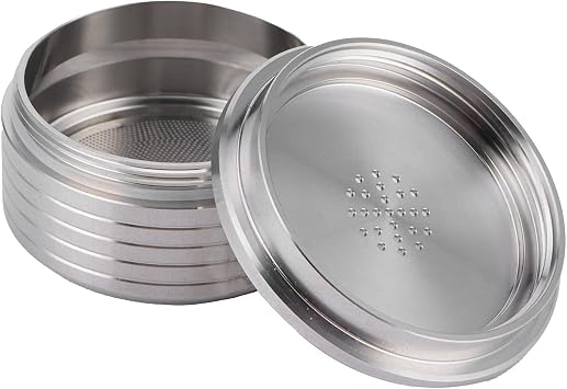 HEEPDD Reusable Coffee Capsule Stainless Steel Pod for Delta Q NDIQ7323 and EP MINI Machines, Refillable Design Ensures Smooth Brewing Experience, Simple Fill Process with Included