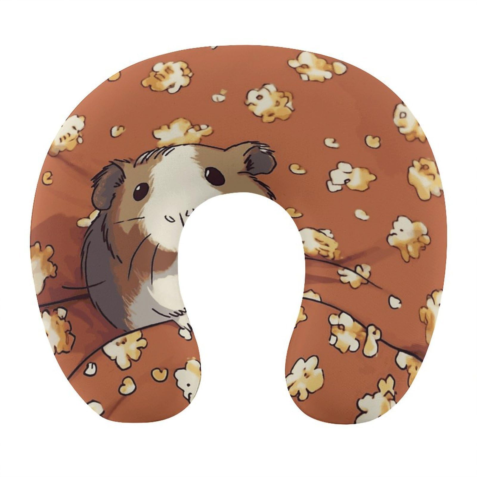 Smiling (15) Cuscino a forma di U, nucleo in memory foam, cuscino per fornire supporto per il collo, cuscino da viaggio, adatto per aerei, auto, case e uffici.