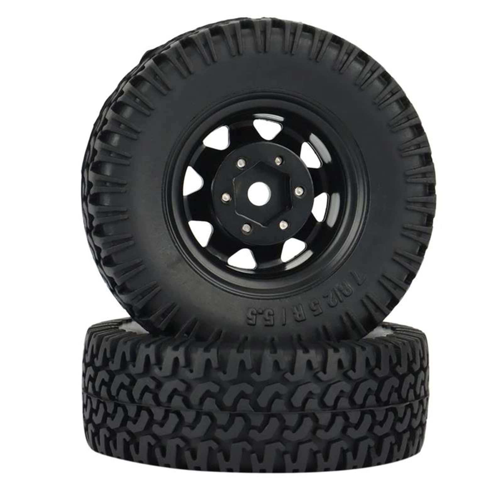 RC Pneus Jante Compatible avec Axial Jr 90069 D90 TF2 pour Tamiya CC01 LC70 pour MST 1/10 RC Crawler Car Lot De 4 Pneus De Jante De Roue À pour Talon en Métal 1,55