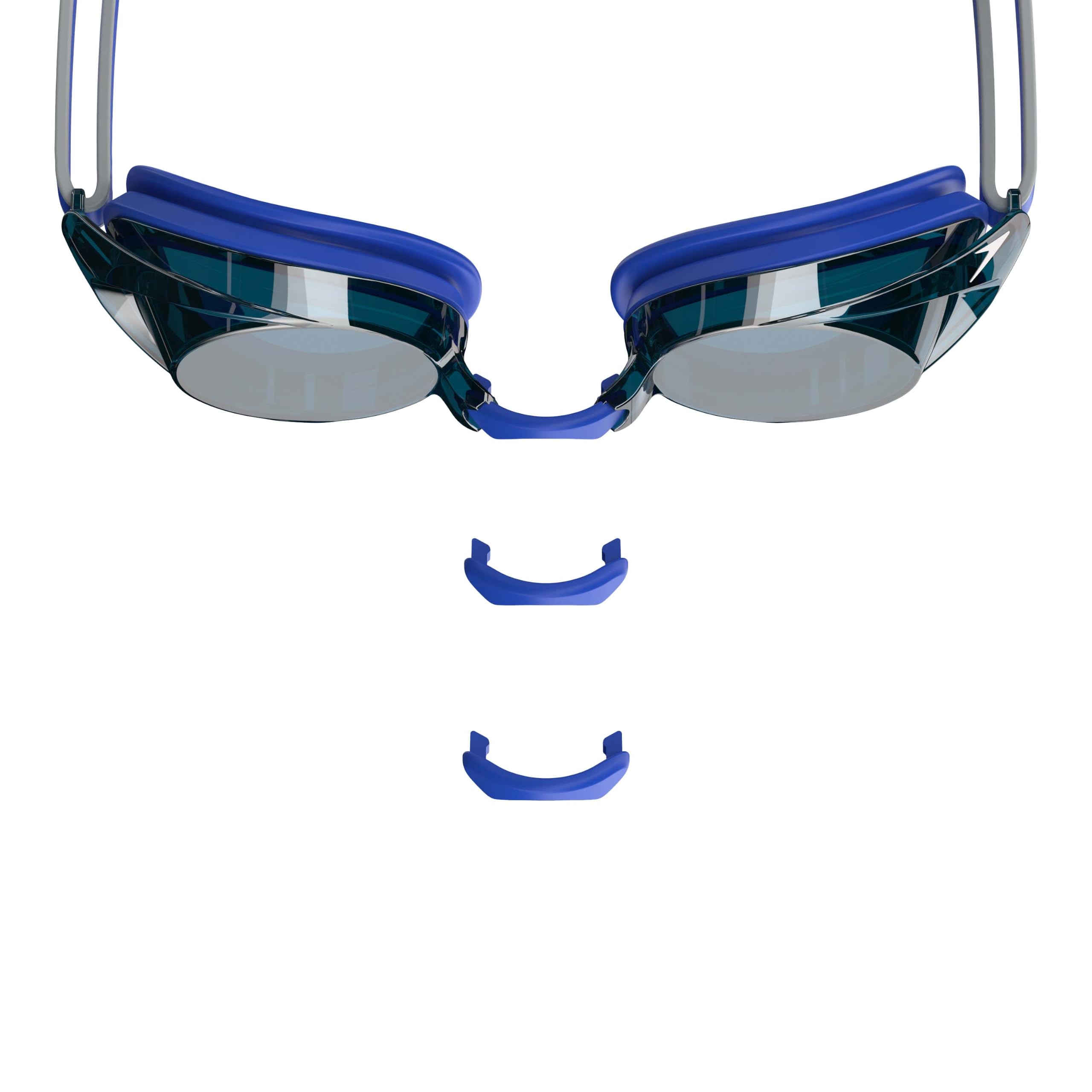 Speedo Vanquisher 2.0 Mirrored Swim-Swimming Racing Goggles-Blue Anti-Fog