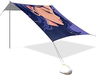Elegant Purple Women Beach Tent & Canopy UPF50+ Water-Resistant Sun Shel...