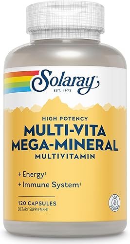 SOLARAY Multi-Vita Mega-Minerales Cápsulas Multivitamínicas | 120 unidades