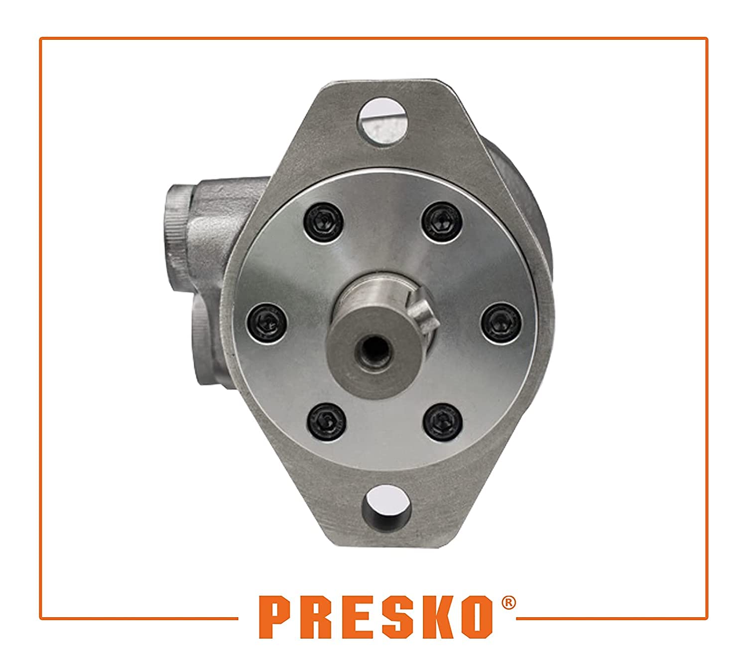 Presko Orbitaler Gerotor Hydraulikmotor 200 cm³/Umdrehung G ½" Anschluss, SAE A - Äquivalent OMS OMSS SMS OMZS BMS ALSG3 Antriebswelle 32mm - Flüssigkeit Dauerhaftigkeit Nutzungsdauer