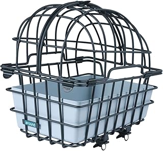 Around Luna Panier de vélo pour Adulte Unisexe Noir Taille Unique