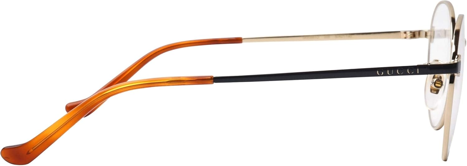Gucci GG 0581O 005 Gold Metal Round Eyeglasses 50mm - Image 3