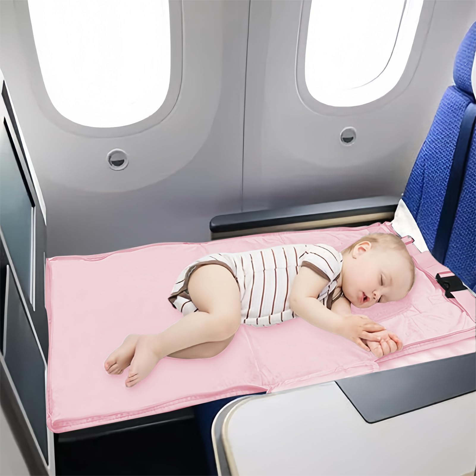 Letto per aereo, per bambini, portatile, estensore per seggiolini per aereo, poggiapiedi per ufficio, per dormire e per lunghi viaggi, auto, vacanze, picnic, viaggi in famiglia