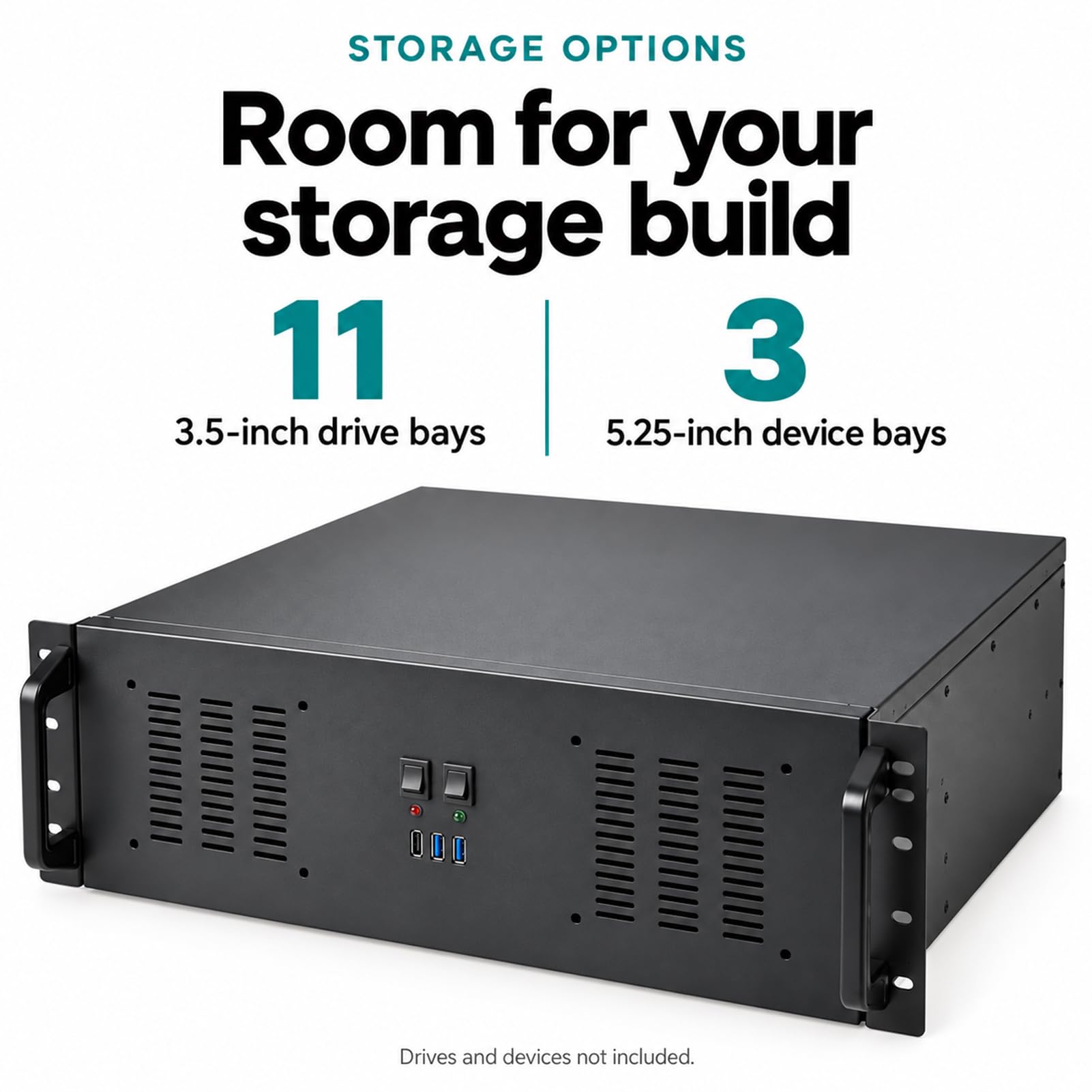 Boîtier serveur 4U, boîtier de montage en rack, boîtier PC pour montage en