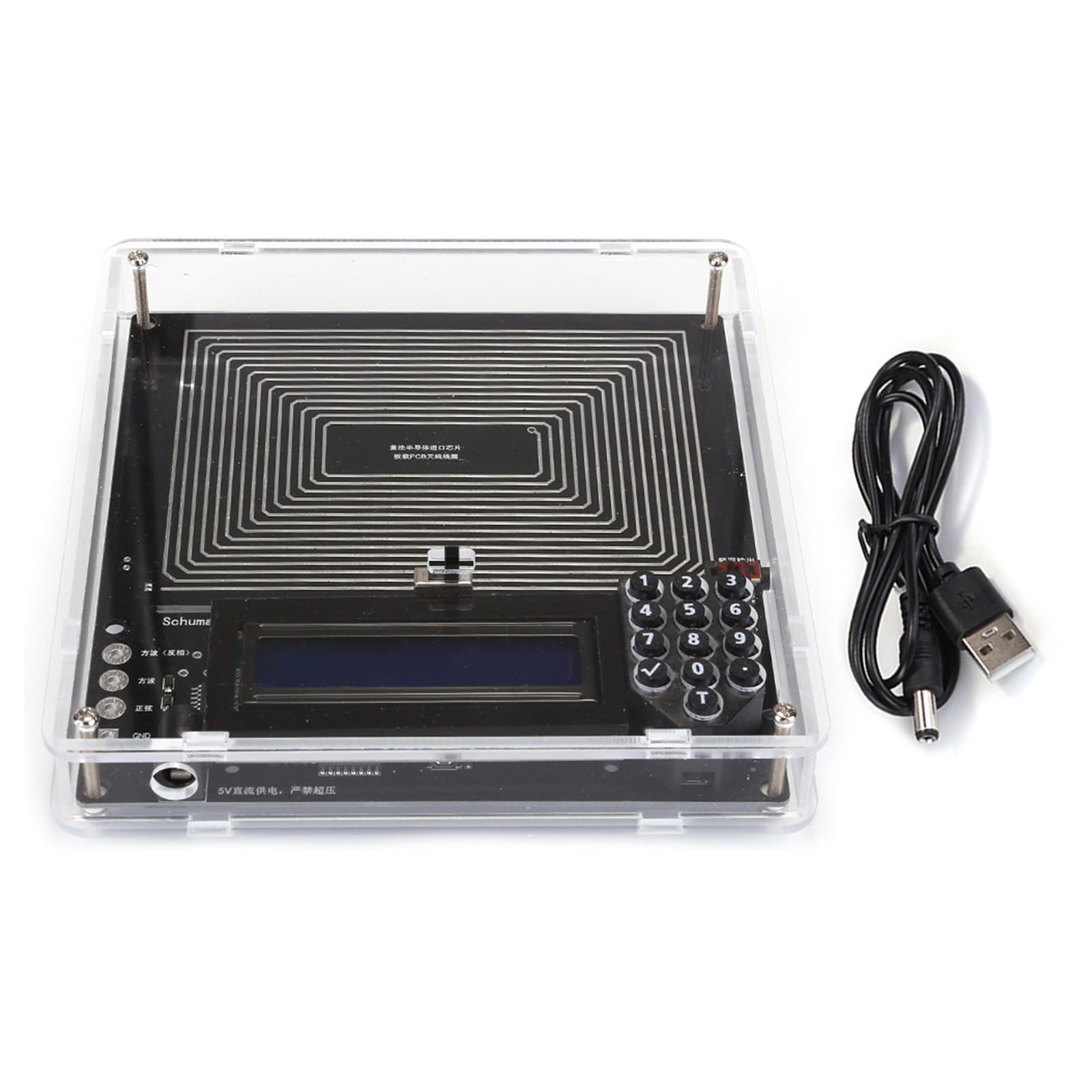 Zbiianxer With Case Accuracy Digital Signals Generator 0.01Hz To 99999Hz Sine Output Generator Device For Physics Lab Scientific Research Equipment