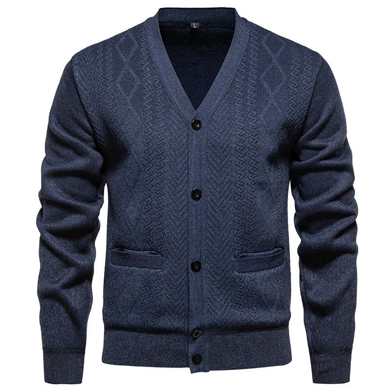 Cárdigan de punto para hombre despídete de la rigidez con este estilo suelto 4