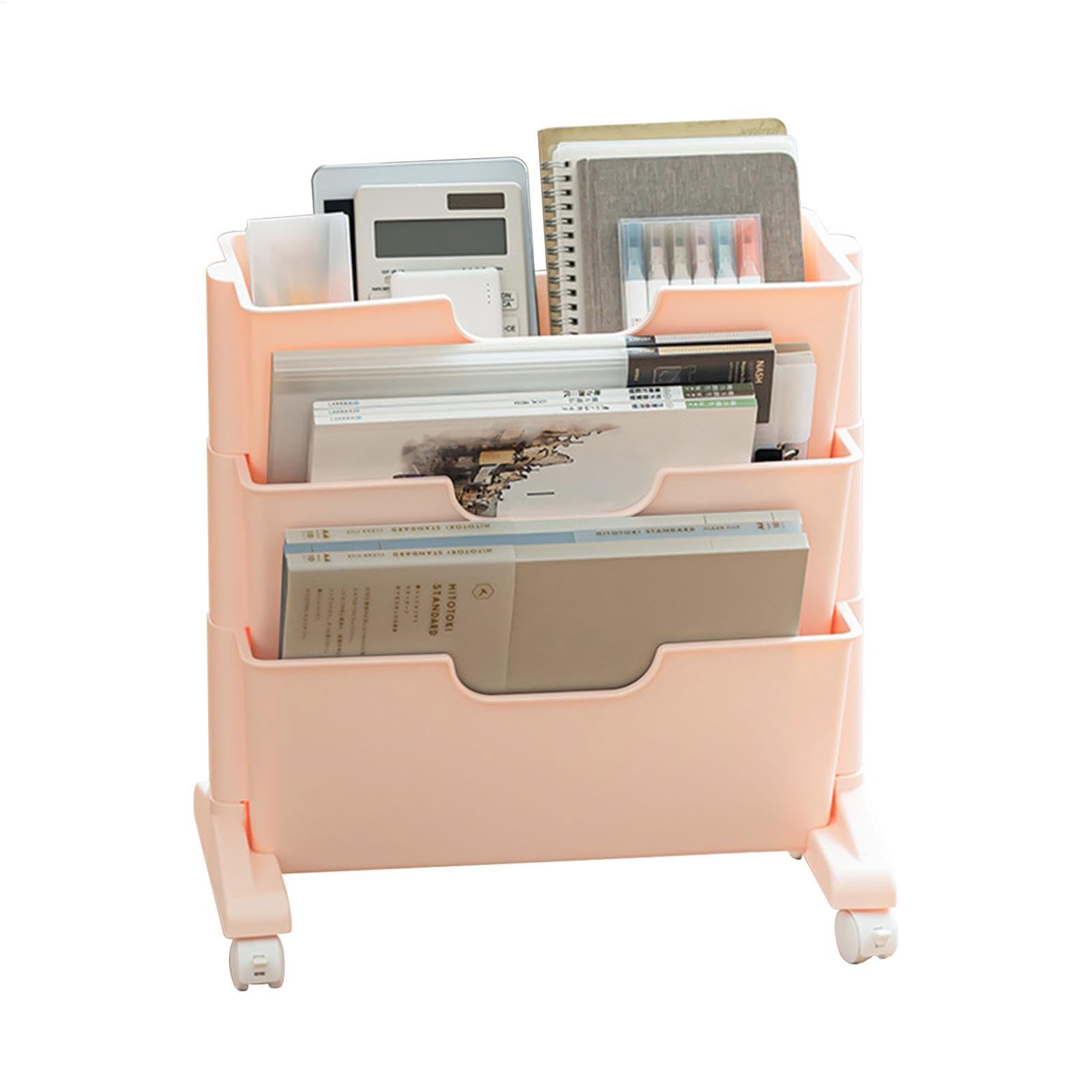 Carrello Portafile Scorrevole Con Ruote Sotto Scrivania Scaffale Porta | Scaffale A Più Per Libri Casa Ufficio Cucina Soggiorno Salotto Aula Scolastica Sotto Tavolo