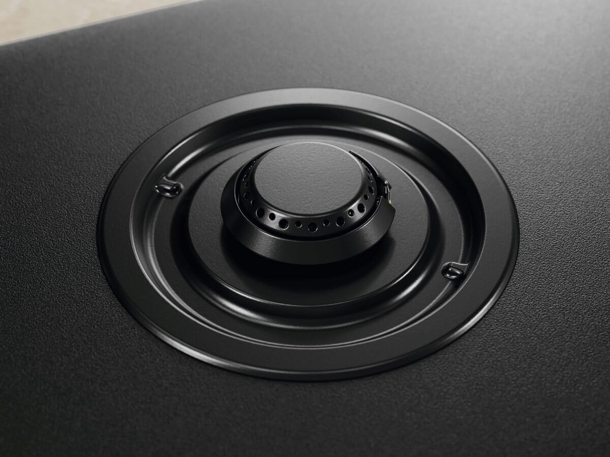 KGG753723L - Piano Cottura 5 Fuochi Gas 75 cm in Vetro Nero