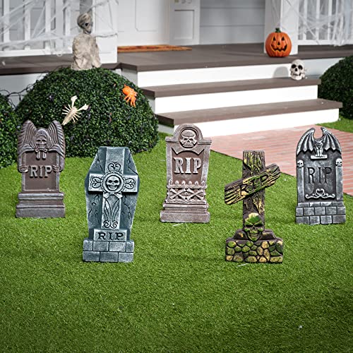 JOYIN 17” Halloween Foam RIP Graveyard Tombstones (5 Pack) の商品画像 7