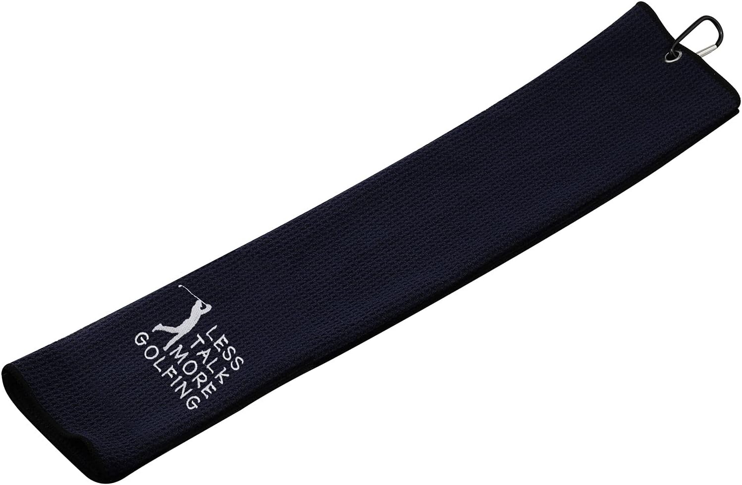 review Embroidered Golf Towel Gift Golf Lover Gift Less Talk More Golfing Golf Towel with Clip (Less Talk More Golfing)