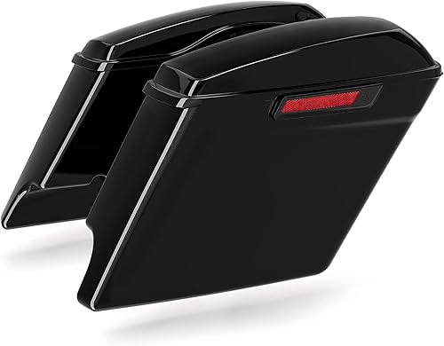 XMT-MOTO Alforjas rígidas extendidas de 5 pulgadas para Harley Touring FLT, FLHT, FLHTCU, FLHRC, Road King, Road Glide, Street Glide, Electra Glide,