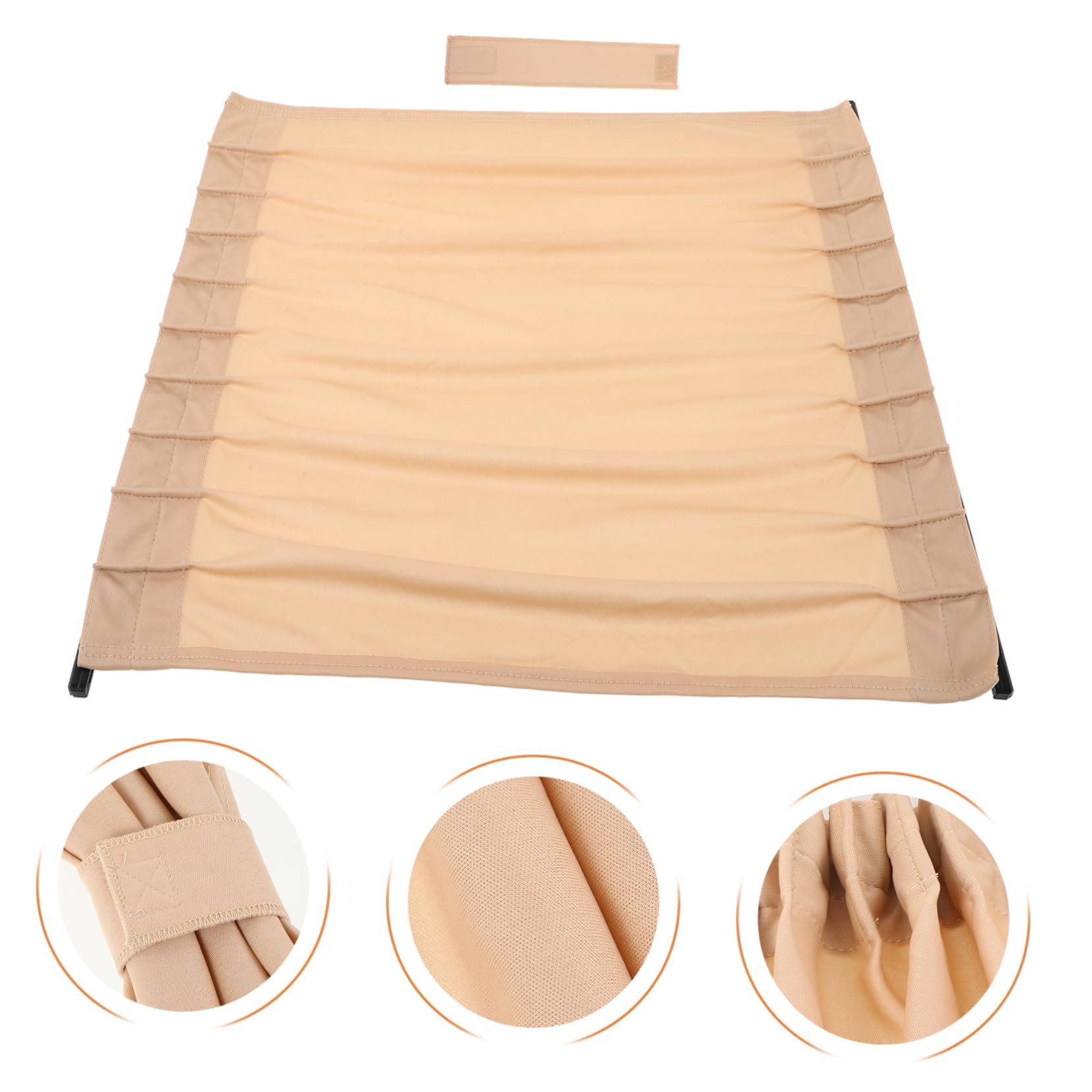 Tendina Privacy Auto Beige 2 Pezzi per Finestrino, 44-50 Cm | Abs, Lega di Alluminio e Poliestere, Installazione Semplice, Isolamento Termico, Pulizia Facile
