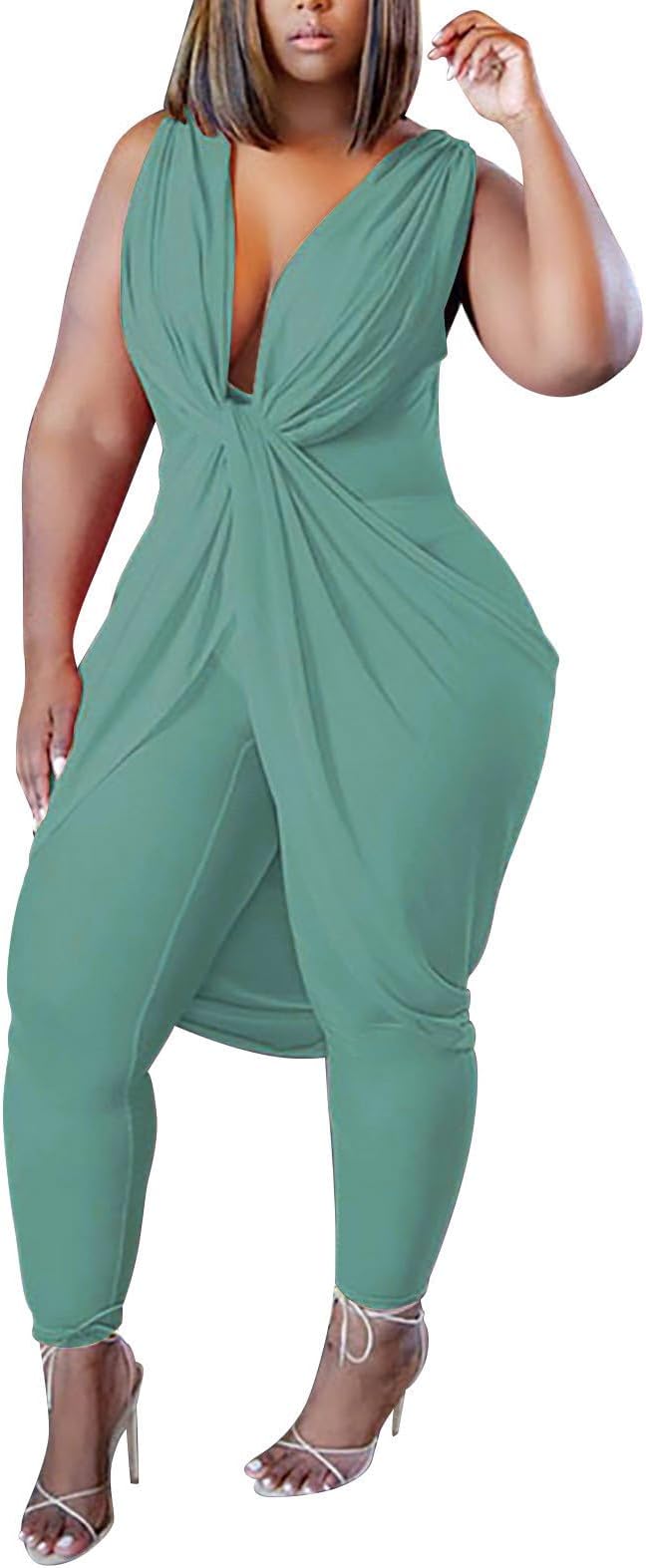 wjiNFDFGWomens plus Size Rompers Color Fashionable And Youthful Jumpsuit For Office Commute Womens Comfortable Jumpsuits