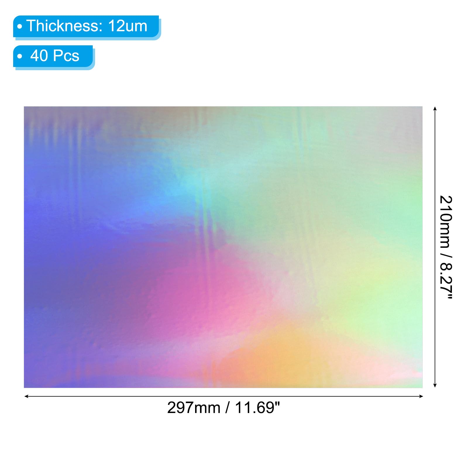 PATIKIL 11.7x8.3 Hot Stamping Foil Paper Sheet - Image 2