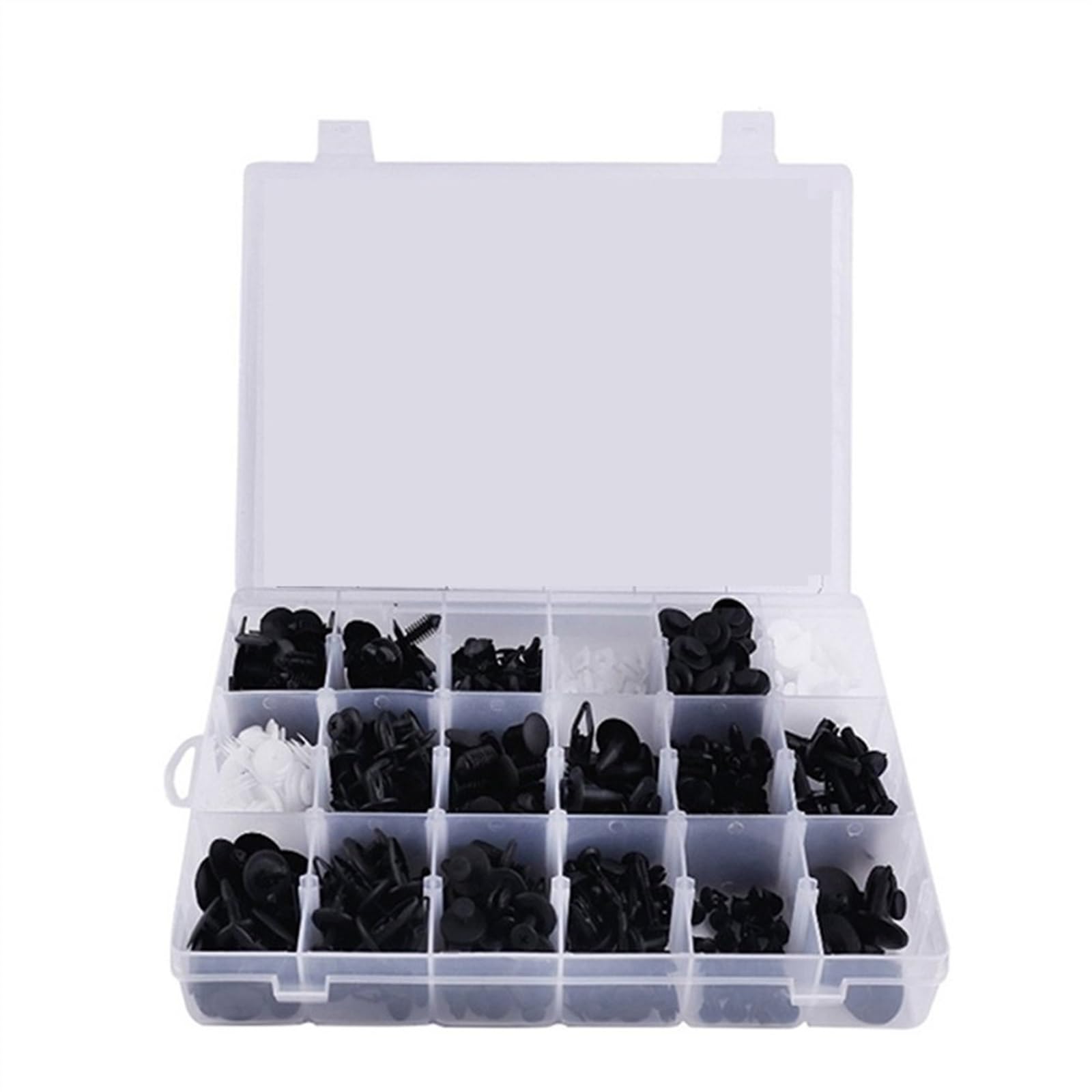 Schraubenzubehör 50-415Pcs Universal Auto Kunststoff Niet Push Retainer Clip Befestigungen Stoßstange Tür Panel Fender Liner Trim Clips Kit(415 Pcs)