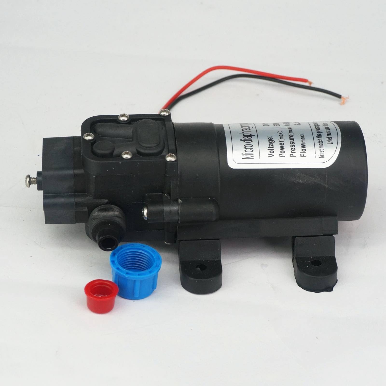 Generic 12V DC Electric Mini Diaphragm pump self-priming pumnp low traffic for garden cooling car washer 60W 240L/H T14