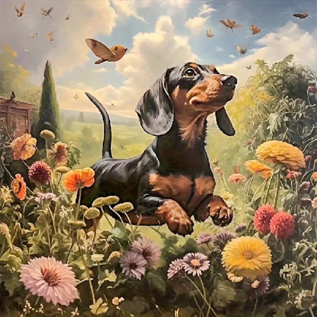 Daisy Diamond Painting Kit For Adults - 5D Full Drill Flower Bottle Art 12x16 Inch DIY Craft