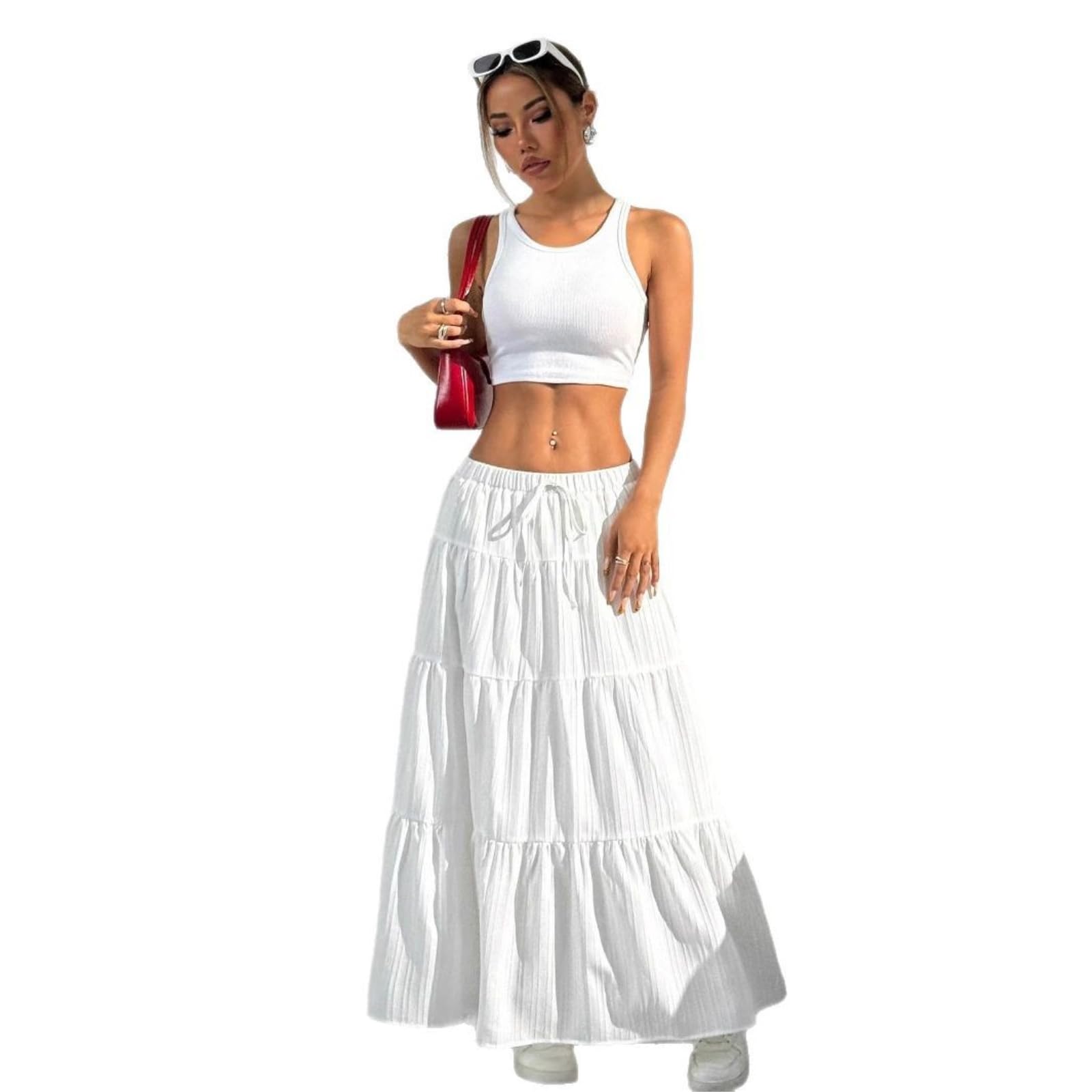 Robe femme boho à taille élastique réglable pour un confort d'été absolu