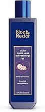 Blue Nectar Ayurvedic Baby Oil with Organic Ghee, 100% Natural Baby Massage Oil With Coconut Oil & Olive Oil | Dermatogically Tested (13 Herbs, 200ml)