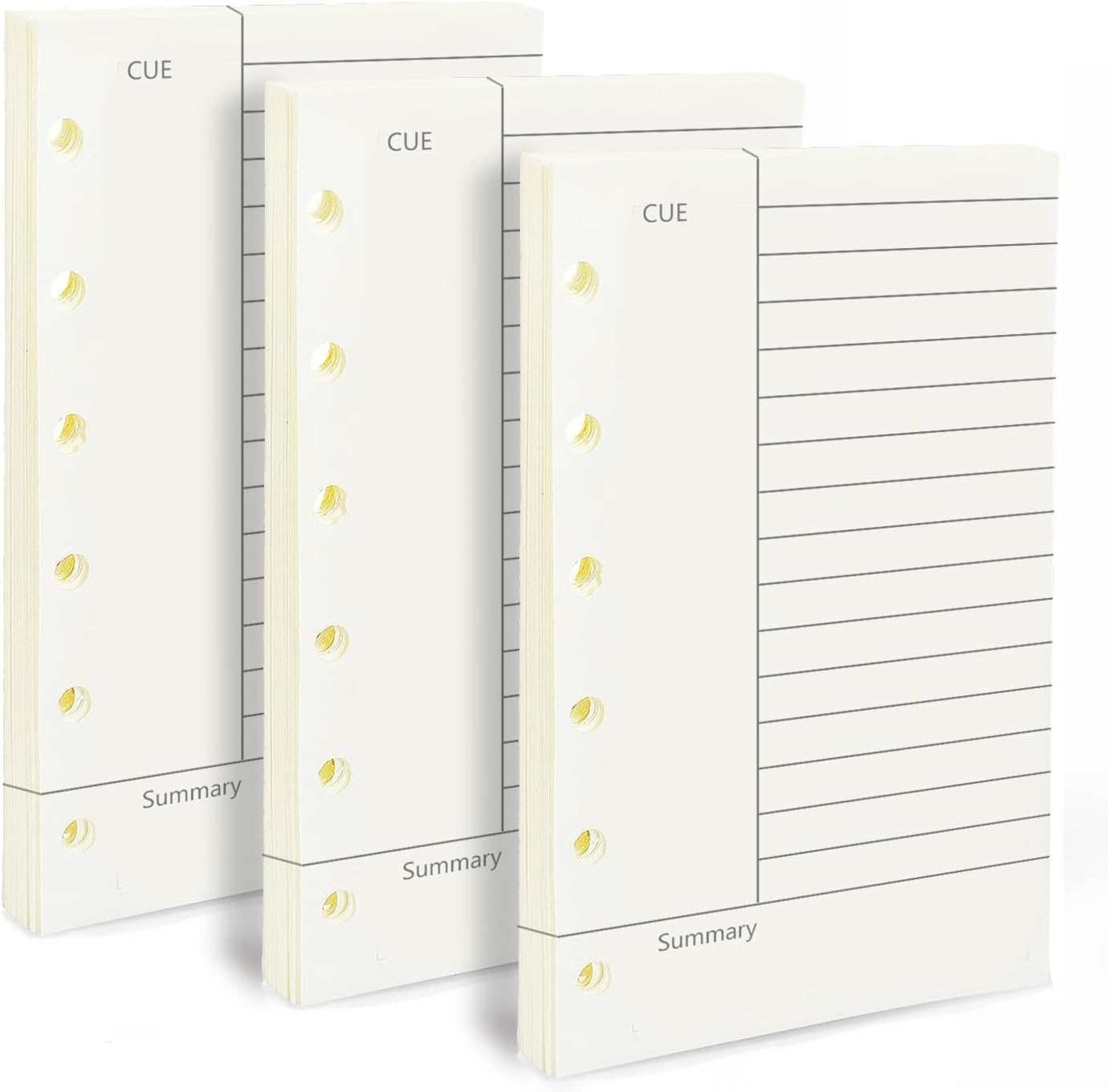 A7 Planner Refill, 3 Pack 135 Sheets/270 Pages Planner Inserts Thick Refillab...