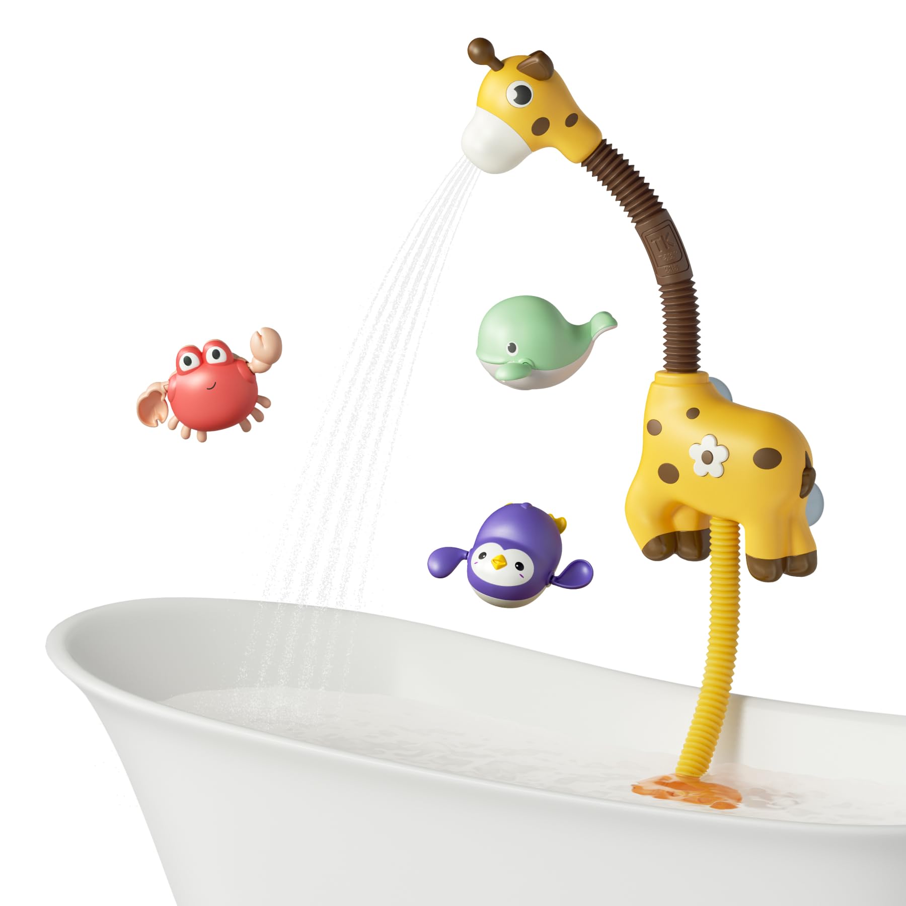 4 Giocattoli Da Bagno Per Neonati - Anatra, Cigno, Pinguino, Giocattoli Educativi - Foto 4